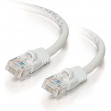 C2G Cat5e Booted Shielded (STP) Network Patch Cable - Patch cable - RJ-45 (M) to RJ-45 (M) - 3 m - STP - CAT 5e - molded - white